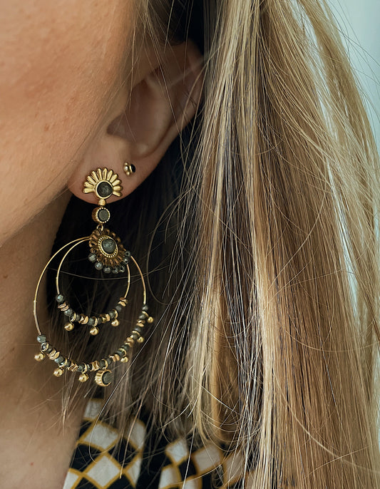 Afrikietiško turkio auskarai "Energija"