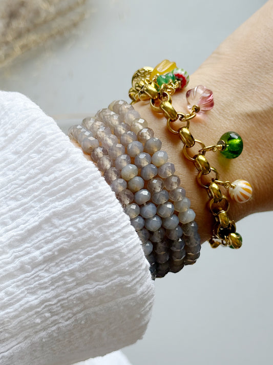 Agatų apyrankė “Tribe”