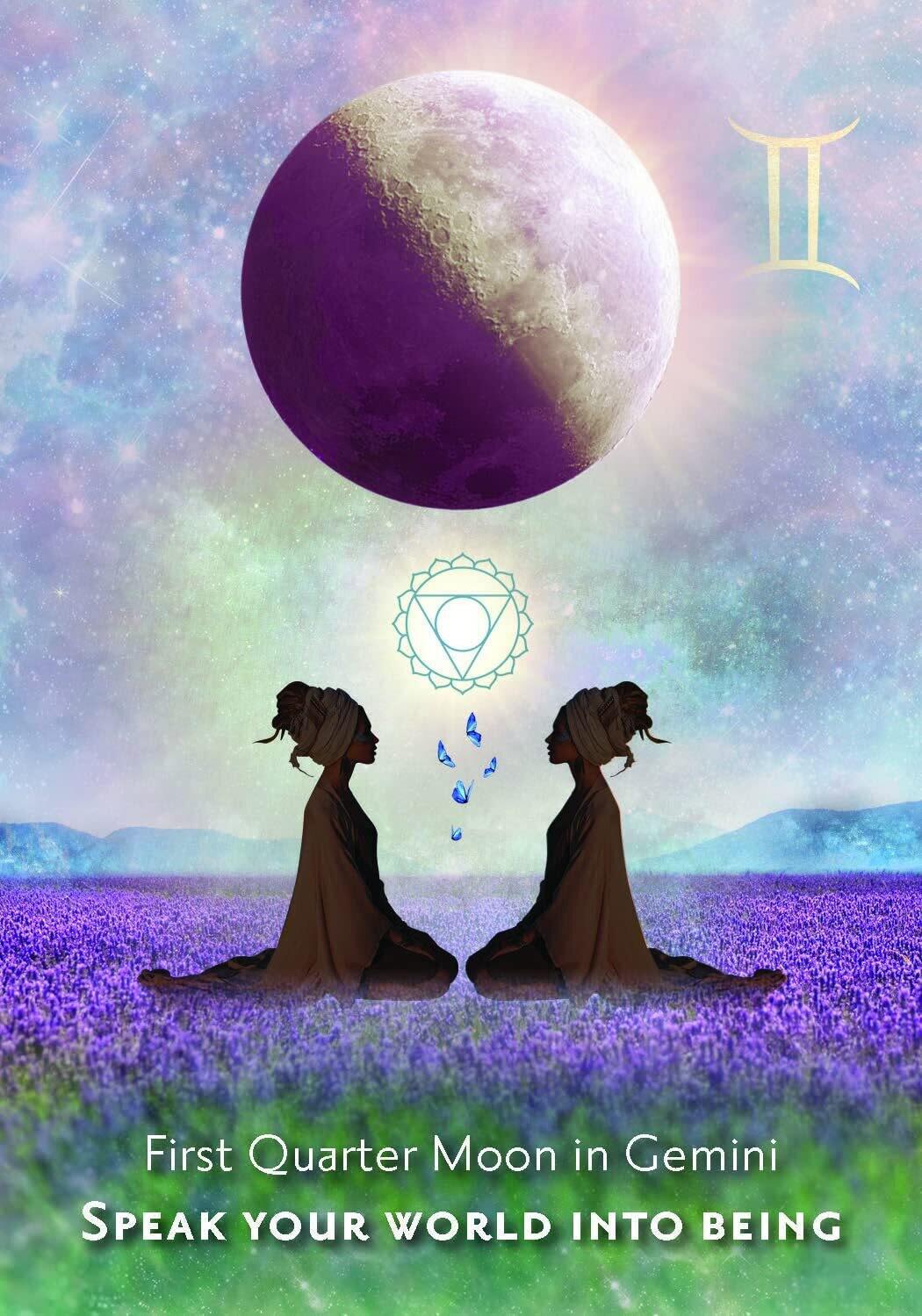 Astrologinės kortos „Moonology Manifestation"