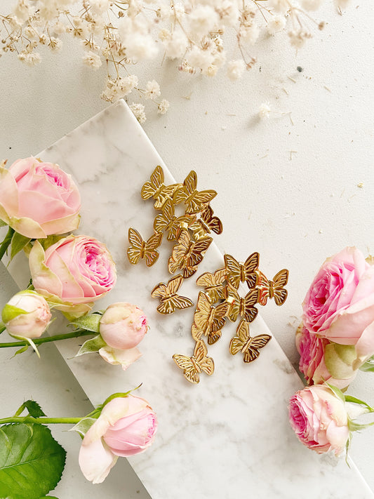 Auskarai "Drugeliai"