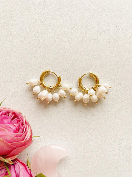 Earrings with pearls "8 Pearls"