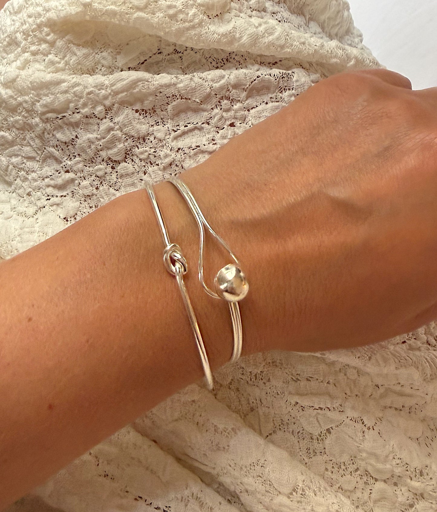 "Minimal" silver bracelet