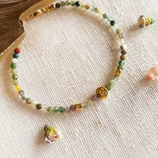 Indiškų agatų apyrankė "Gaia"