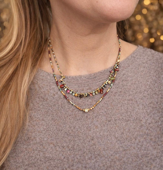 Afrikietiško turkio kaklo vėrinys “Gausa”