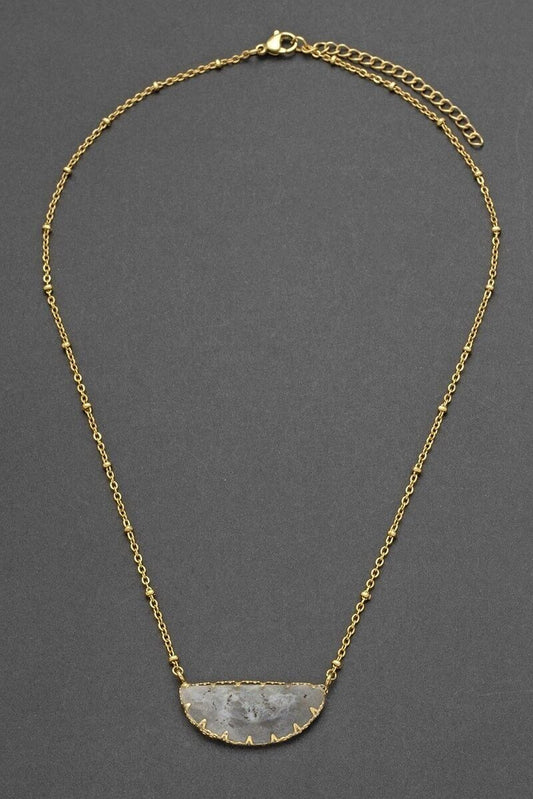 Kaklo Papuošalas su labradoritu "Balansas”