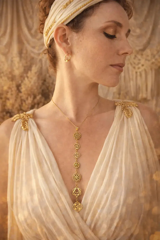 Kaklo papuošalas "7 čakros"