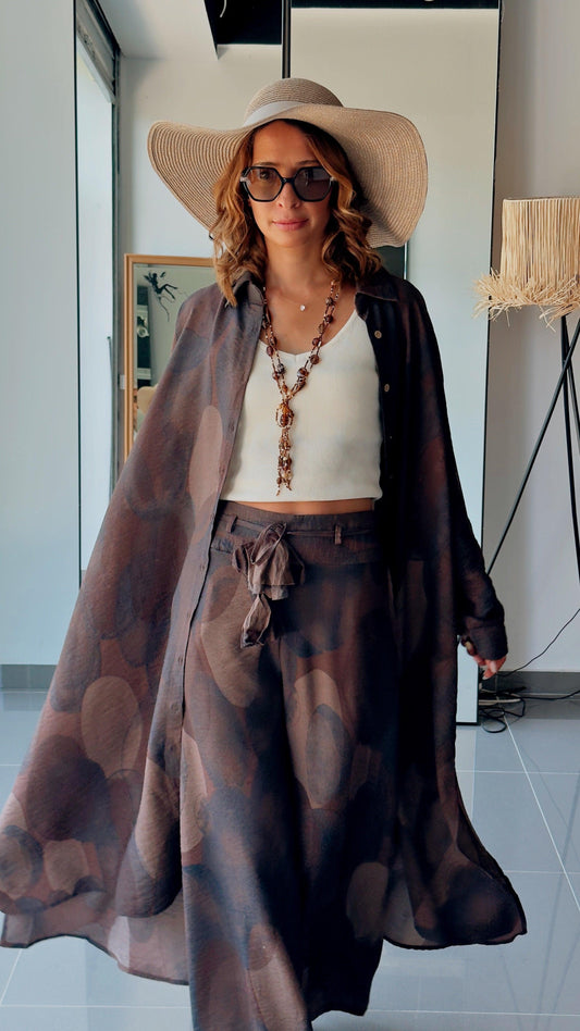 Kelnių ir palaidinės kostiumėlis “Dykumų mūza”