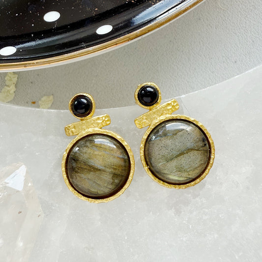 Labradorito Auskarai