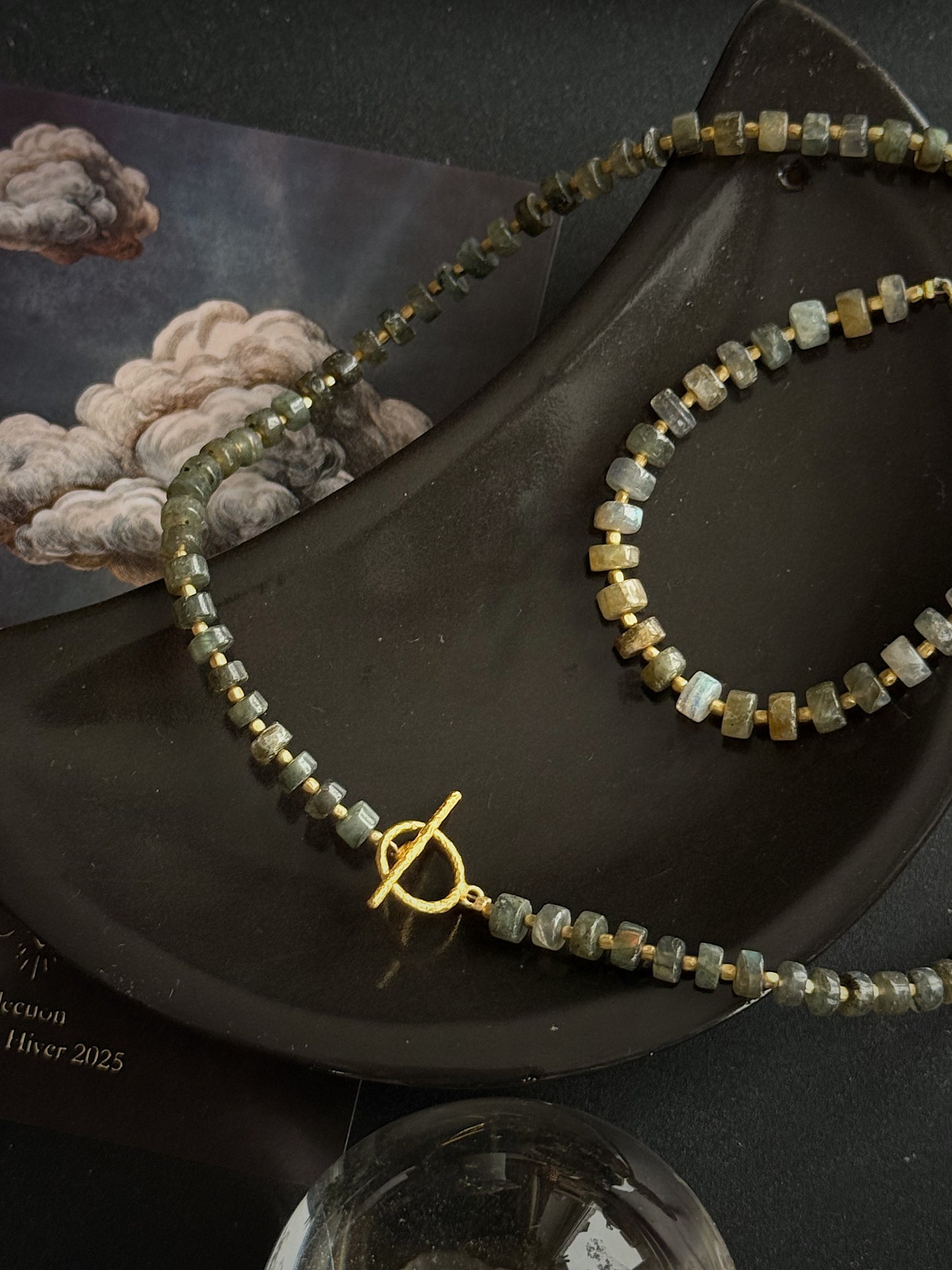 Labradorito vėrinys “Deivė”