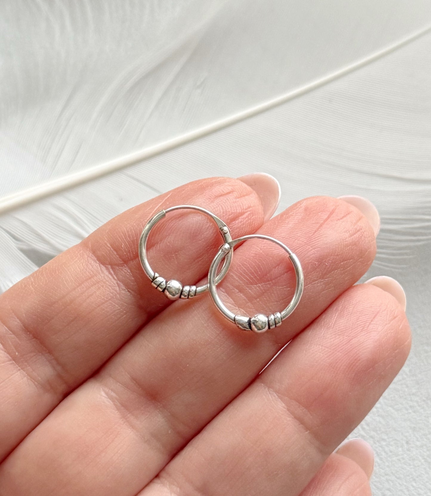 Sidabriniai auskarai "Minimalu"