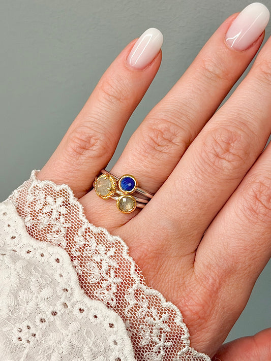 Silver ring with Labradorite “Intuition”