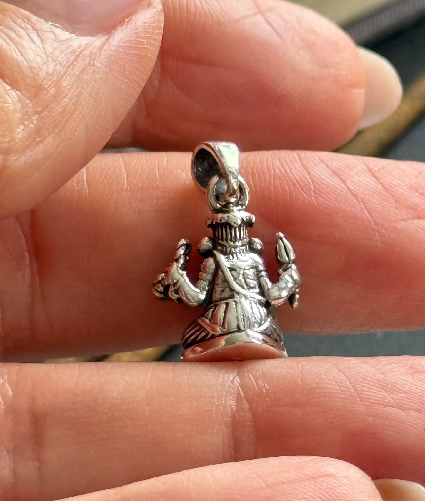 Sidabrinis pakabukas „Ganeša“