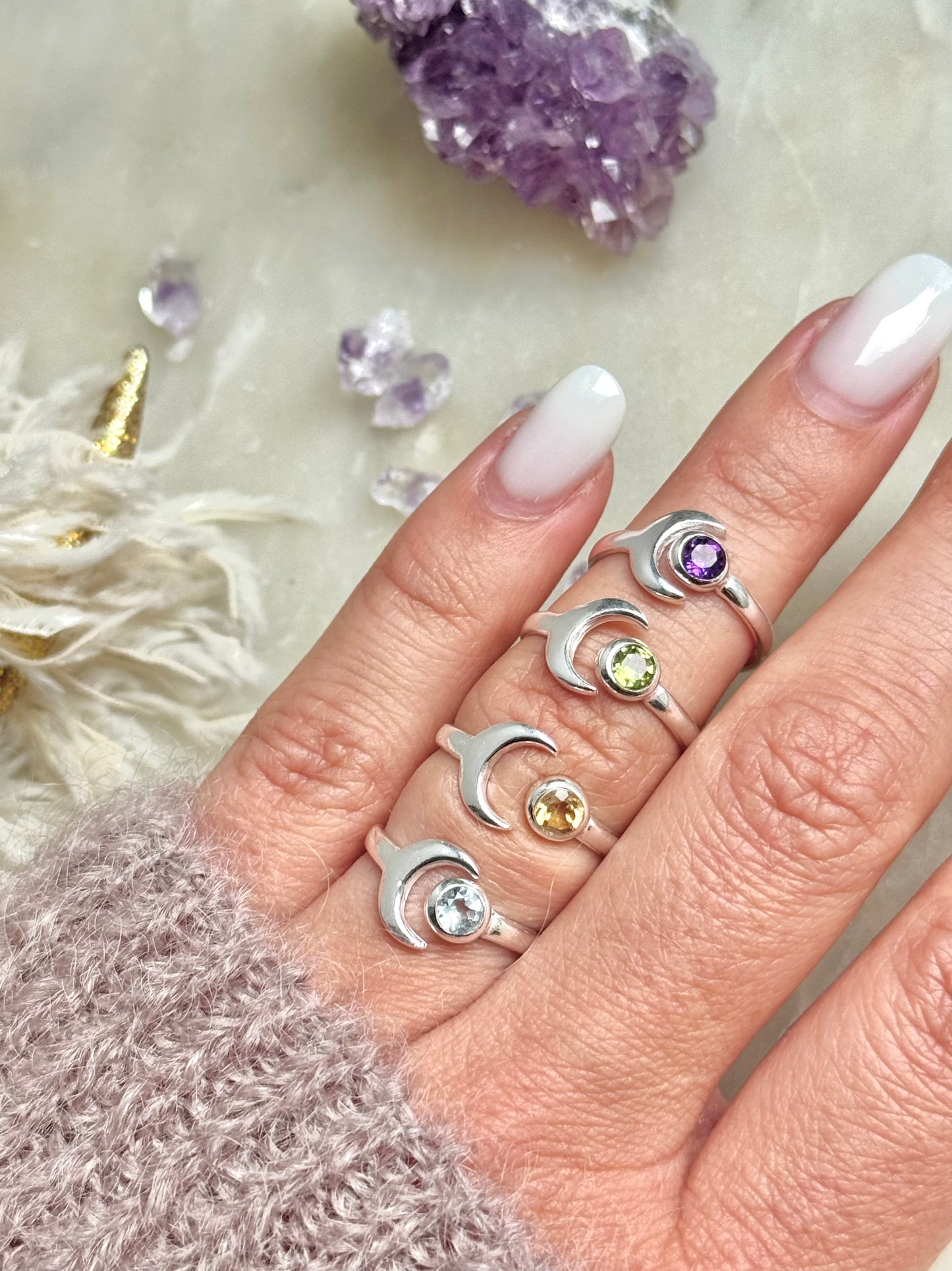 Sidabrinis žiedas “Mėnulio Citrinas”