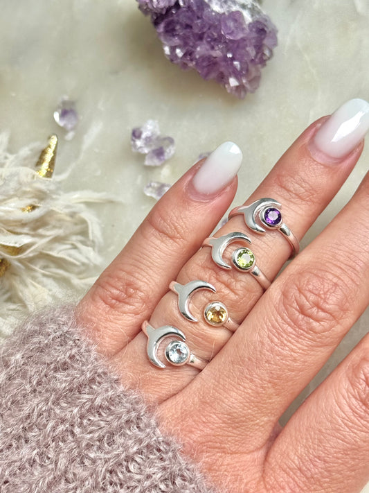 Sidabrinis žiedas “Mėnulio Citrinas”