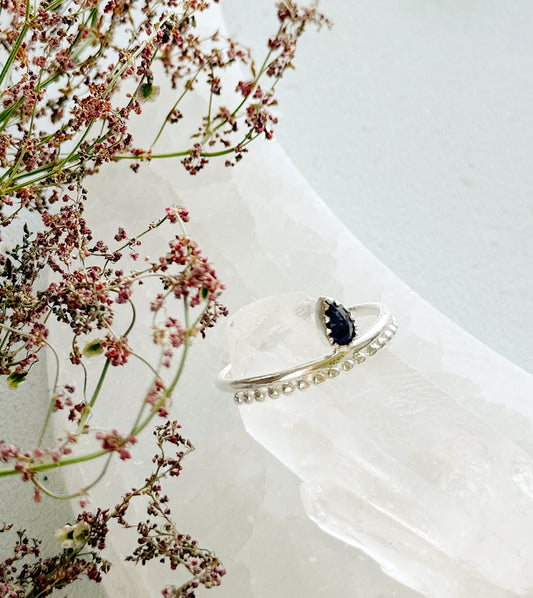 Sidabrinis žiedas su Ametistu