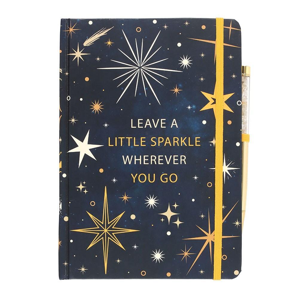 Užrašų knygelės ir rašiklio rinkinys "Leave A Little Sparkle"