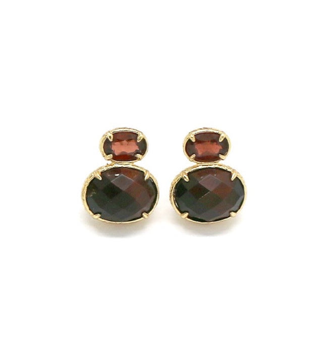 Red tiger earrings "Mistress of Fire"
