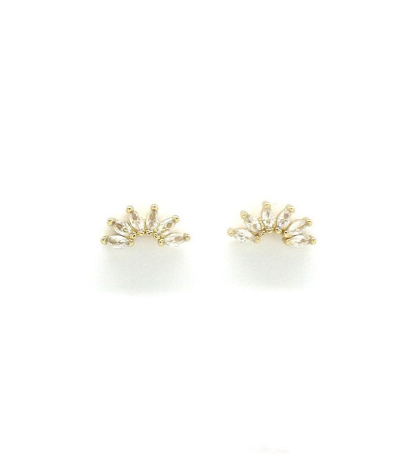 Mini earrings "Crown"