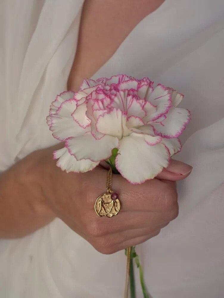 Grandinėlė su rodolitu "Dvyniai"