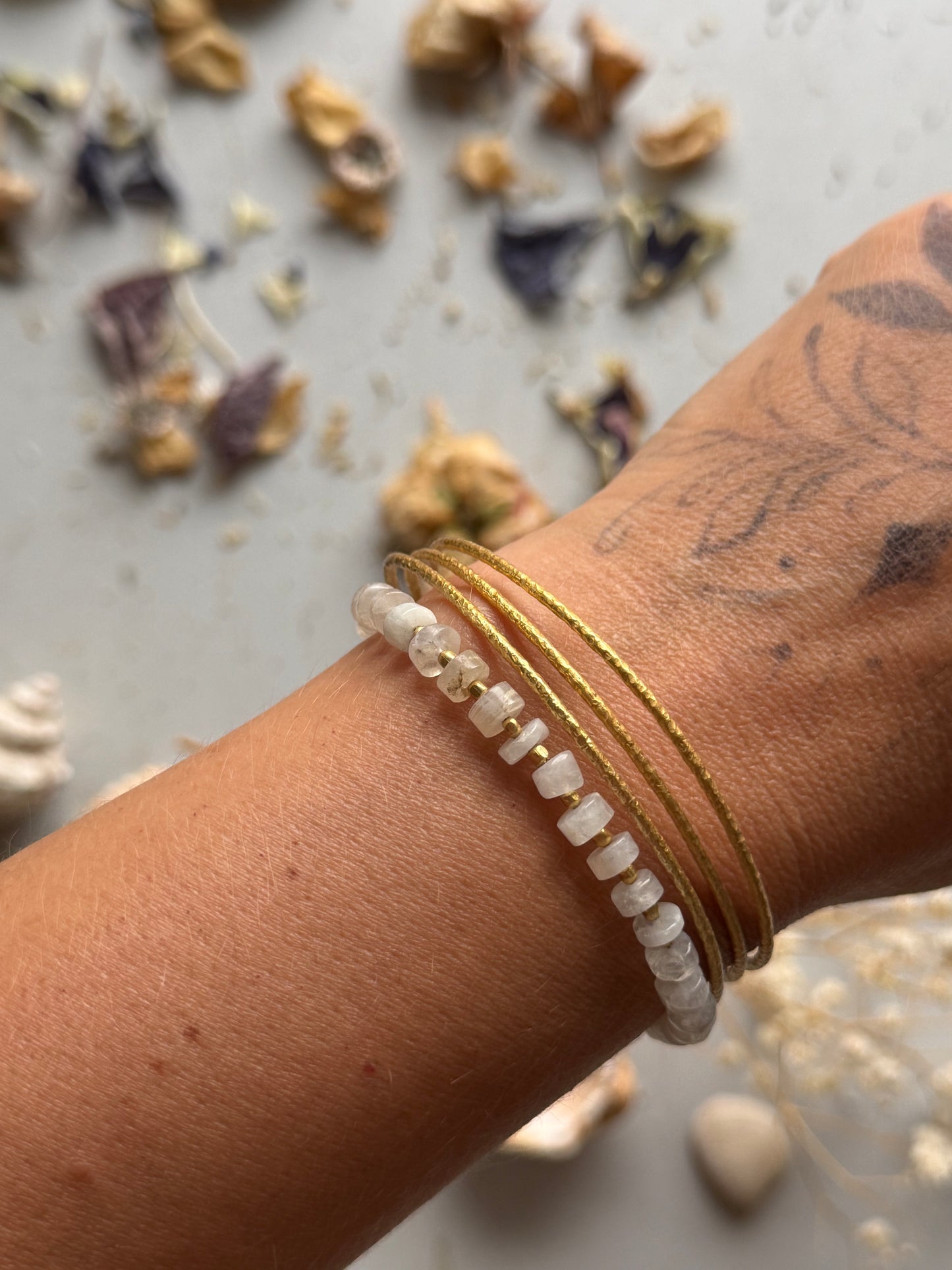 Moonstone bracelet “Goddess”