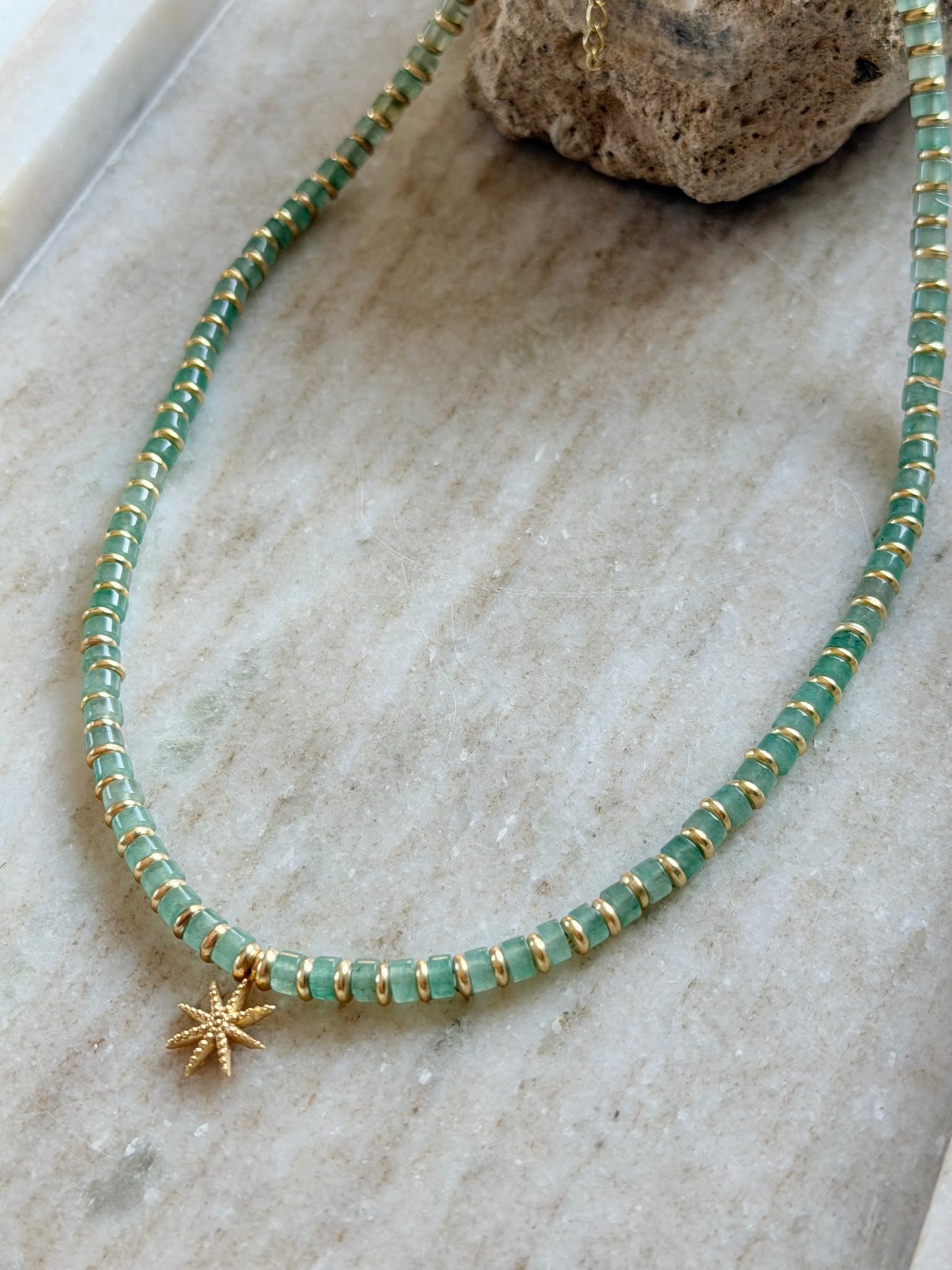 Aventurine "Star" necklace