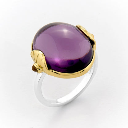 Silver Ring with Amethyst