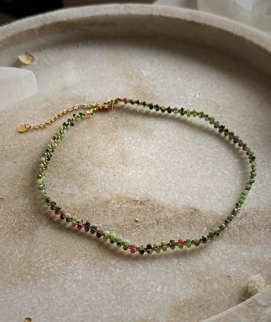 Ruby zoisite necklace "Lucky Elephant"