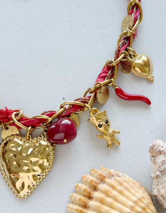 Kaklo papuošalas „Sėkmės Talismanų Vėrinys“