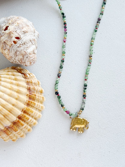 Kaklo vėrinys "Auksinis drambliukas"