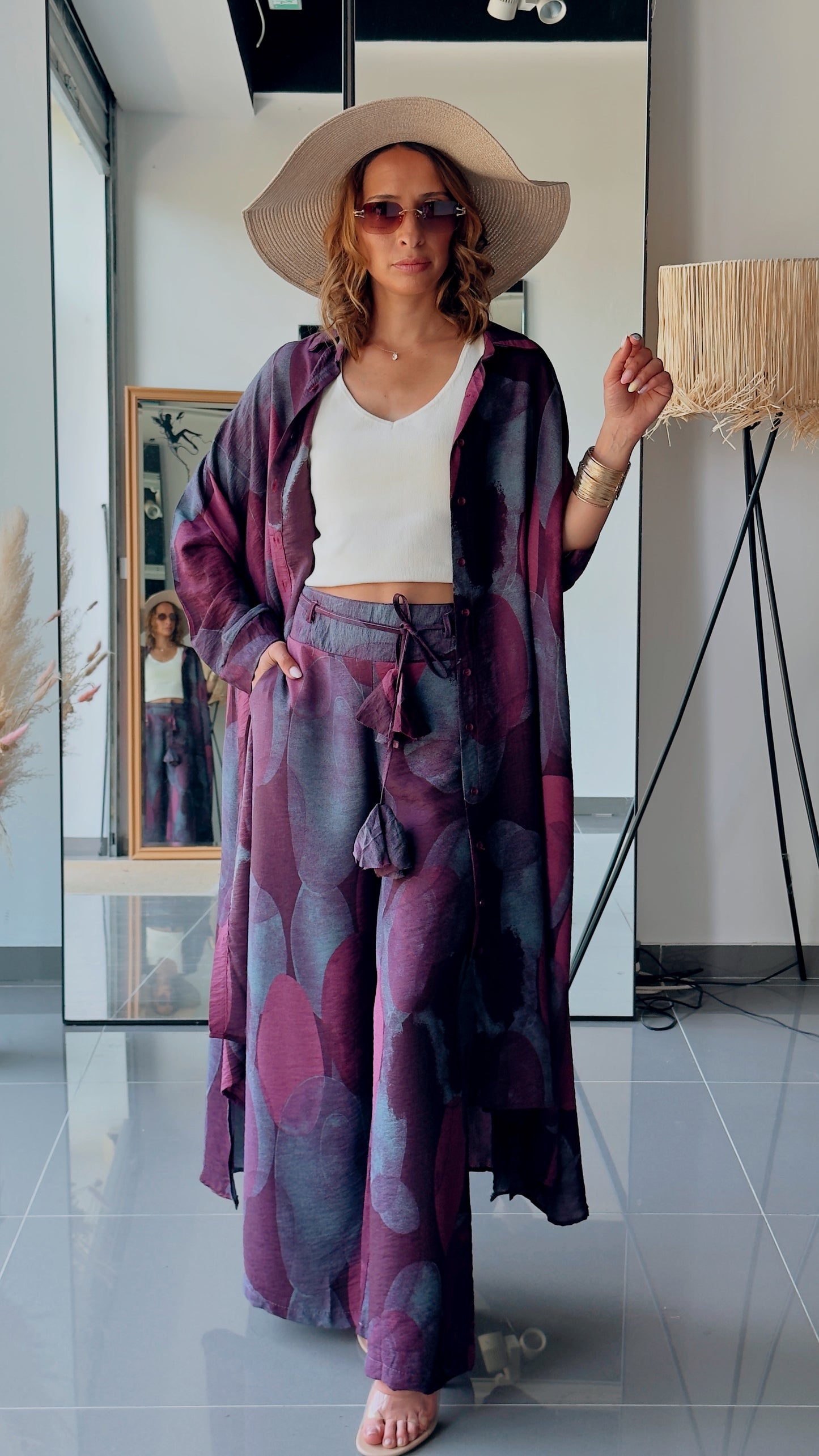 Kelnių ir palaidinės kostiumėlis “Sutemų keliautoja”