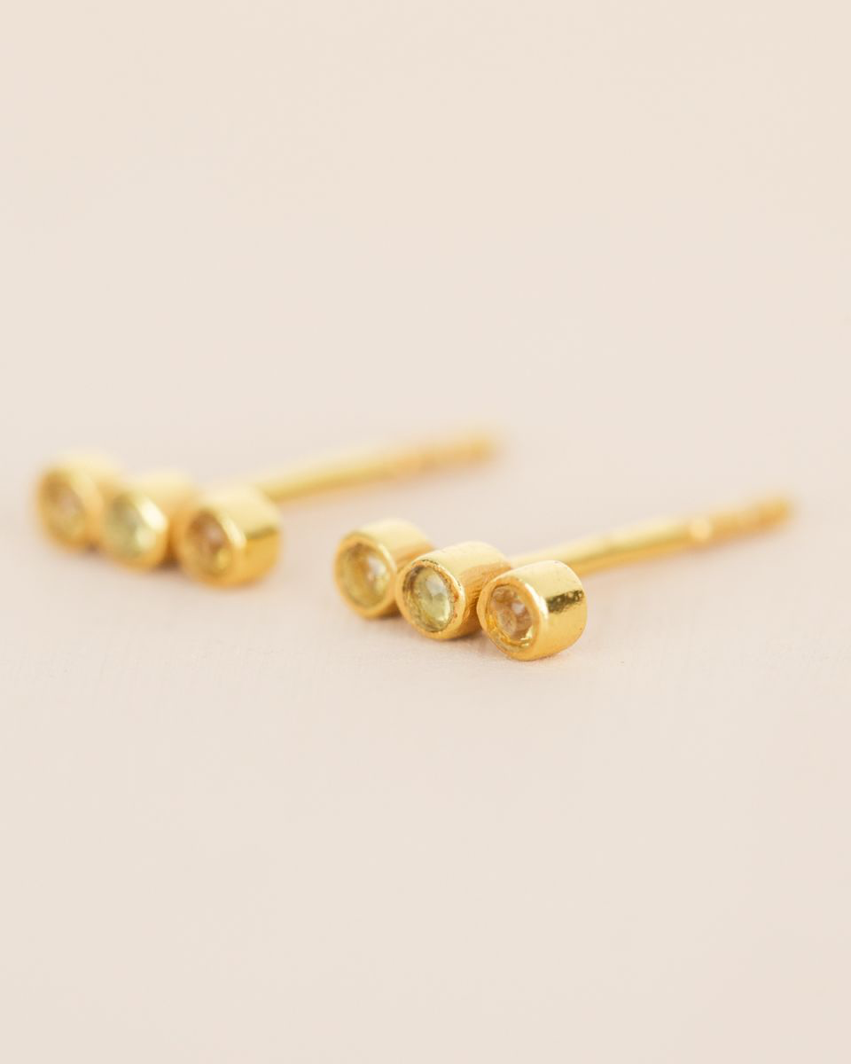 Auskarai su citrinu “Gausa”