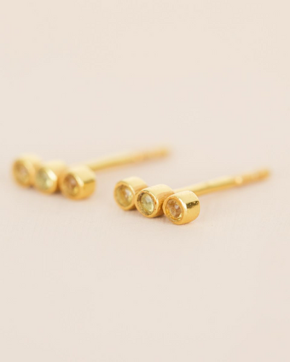 Auskarai su citrinu “Gausa”