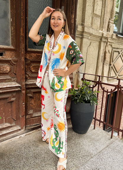 Blouse and pantsuit "Magic"