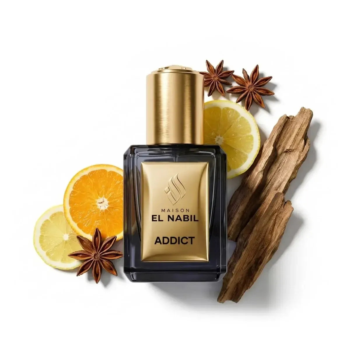 ADDICT perfume oil / spicy, woody