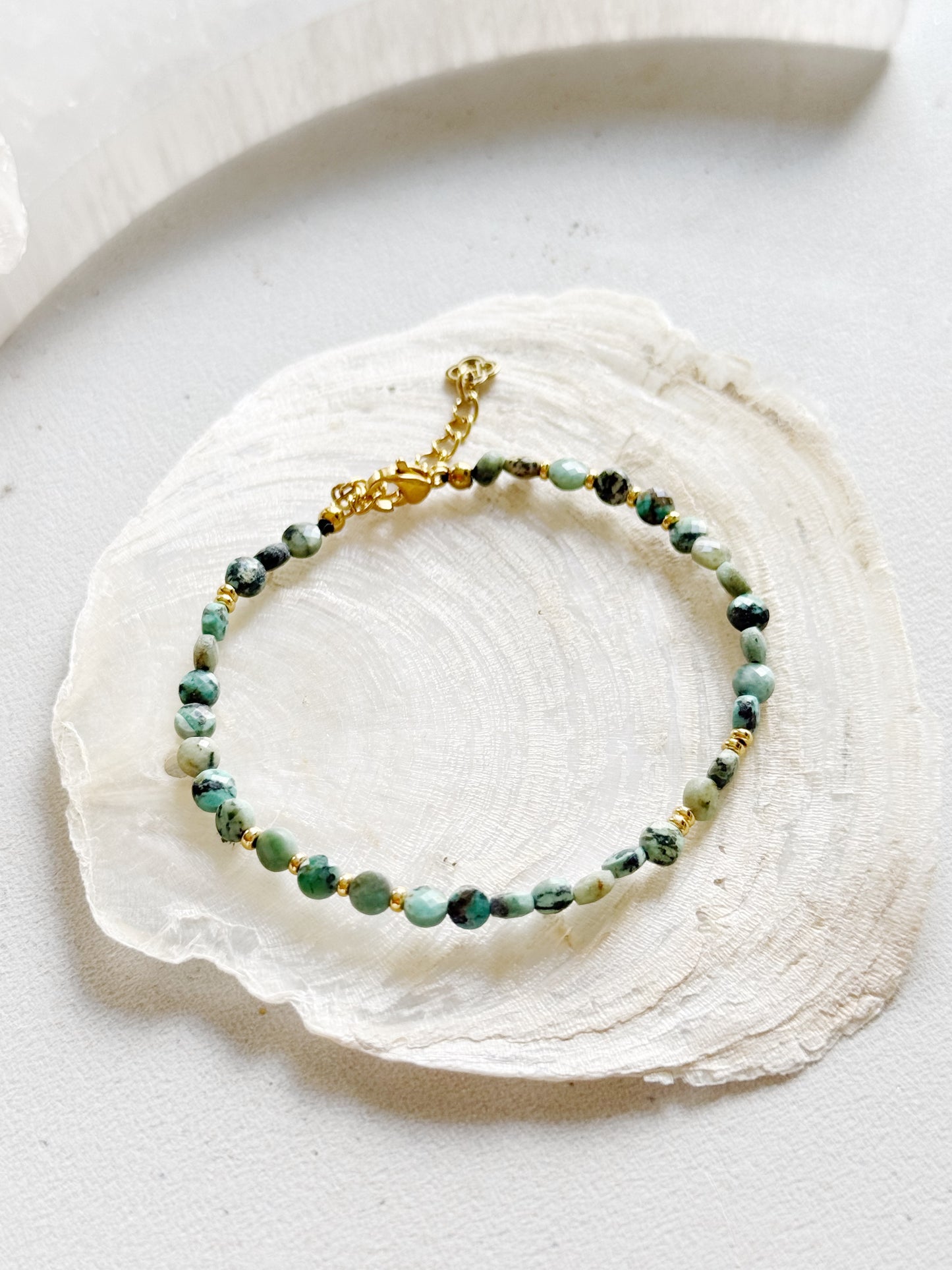 African turquoise bracelet
