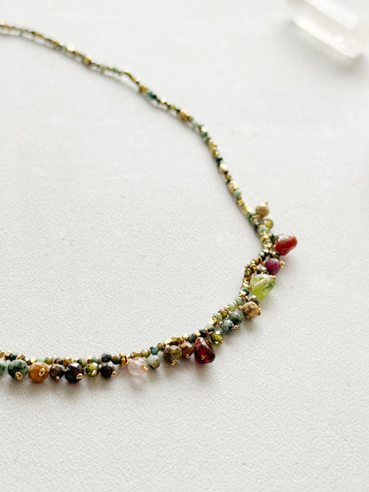 Afrikietiško turkio kaklo vėrinys “Gausa”