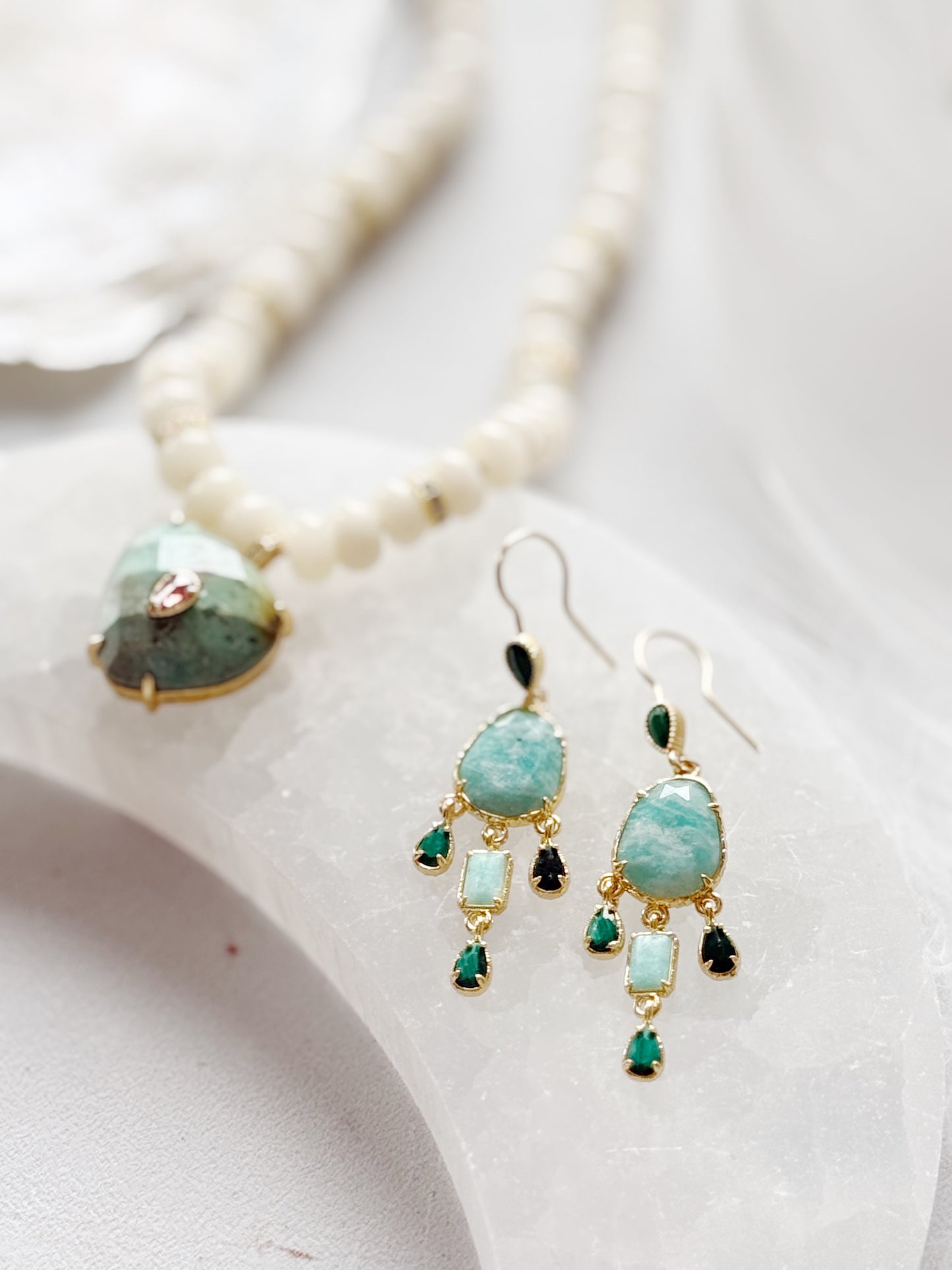 Amazonite earrings