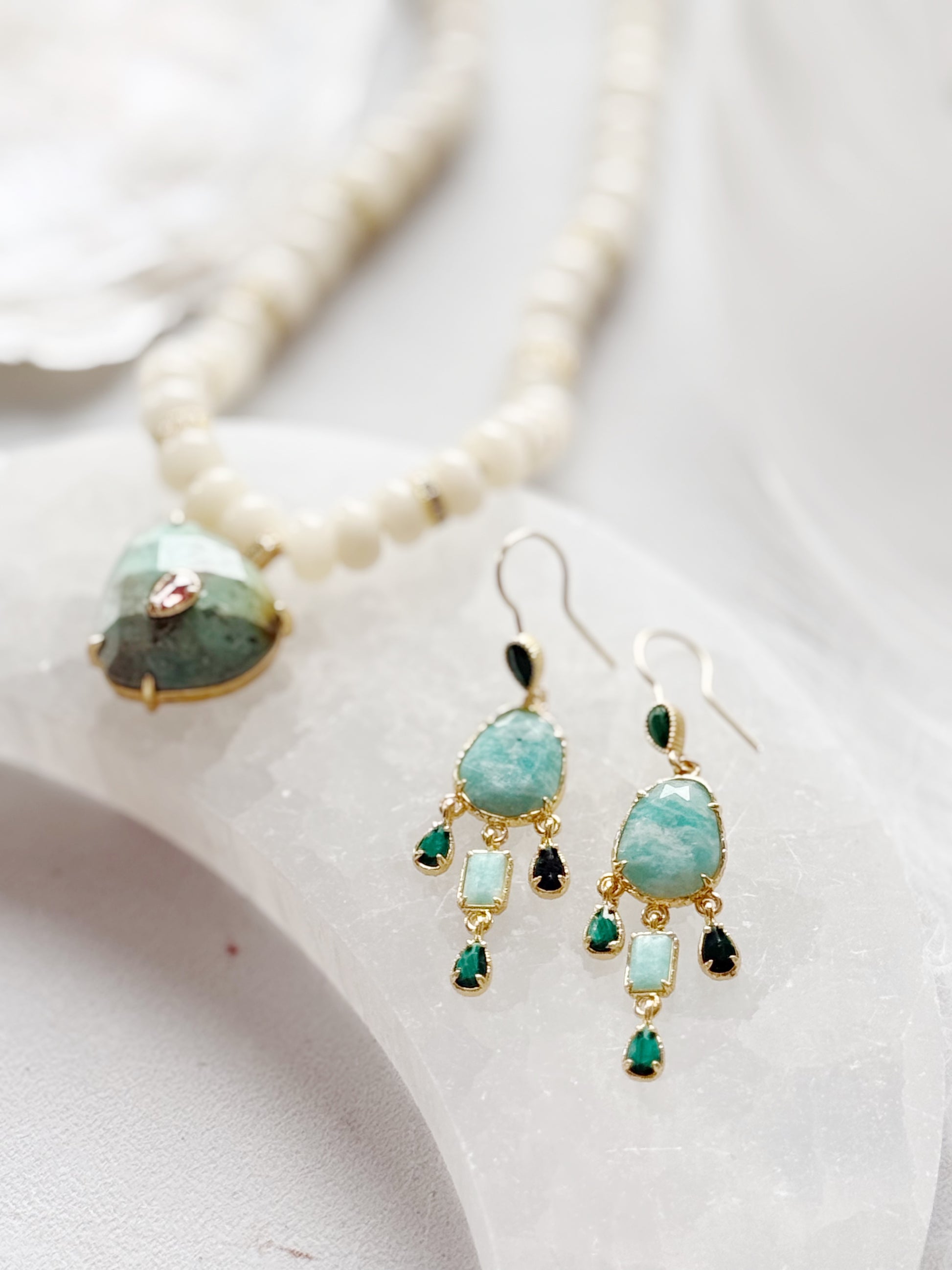 Amazonite earrings
