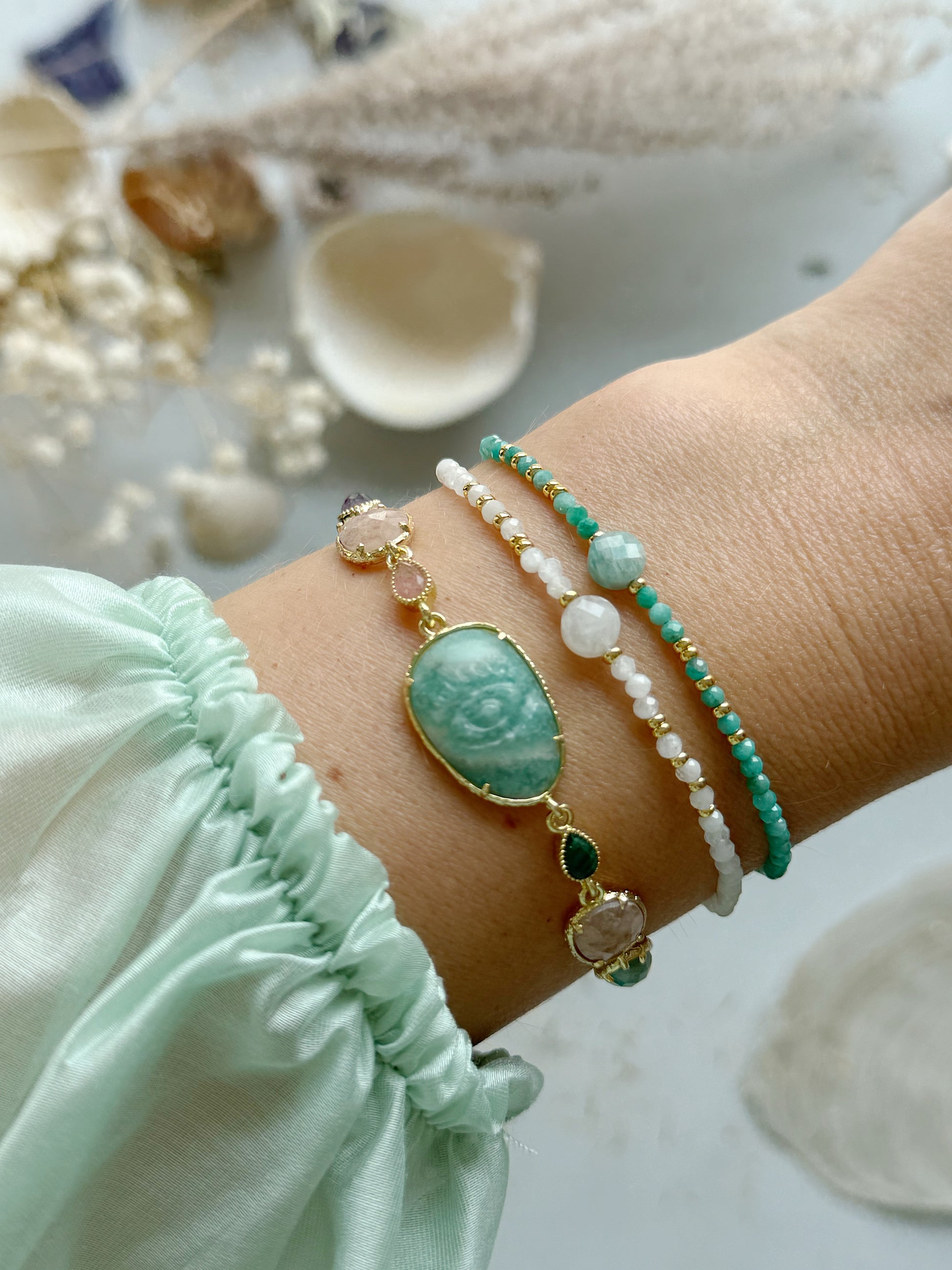 Amazonite friendship bracelet