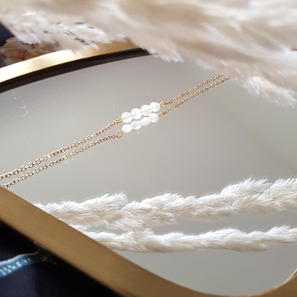 Apyrankė su Mėnulio akmens kristalais “Intuicija”