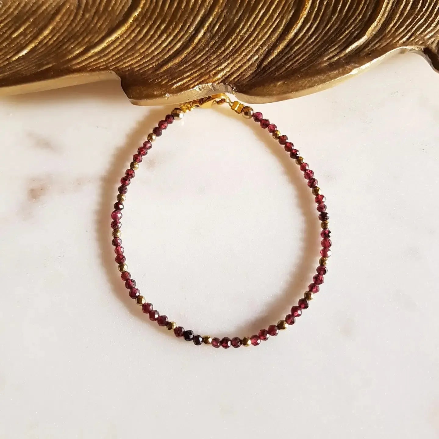 Bracelet with garnets "Energy"