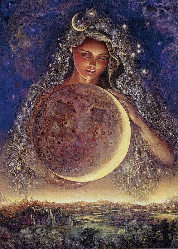 Atvirukas su voku " Moon Goddess" (tuščias)