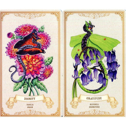 Augalų kortos „Enchanted Blossoms Oracle"
