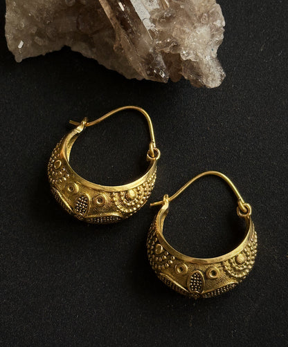 Auskarai "Dykumos auksas"