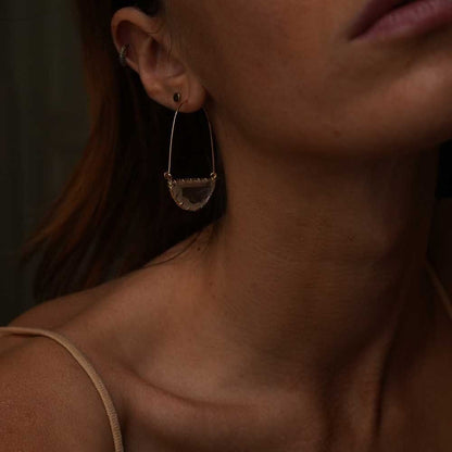 Auskarai su labradoritu "Balansas"