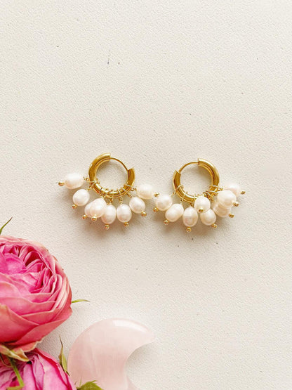Earrings with pearls "8 Pearls"