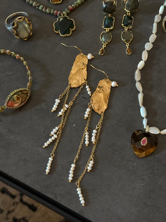 Earrings with pearls "8 Pearls"