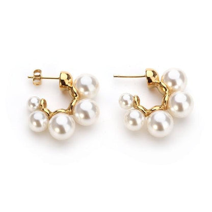 Auskarai su perlais “Penki”