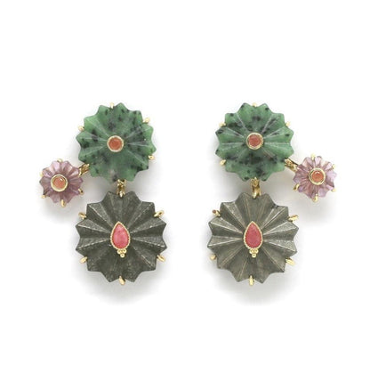 Auskarai su piritais "Žaidimas"