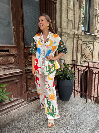 Blouse and pantsuit "Magic"
